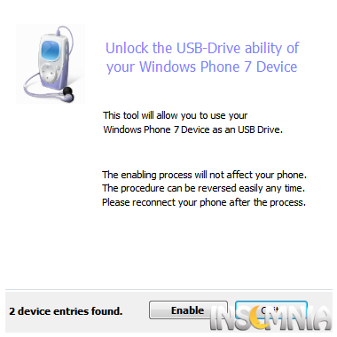 Περισσότερες πληροφορίες για "USB Storage Enabler for Windows Phone 7"