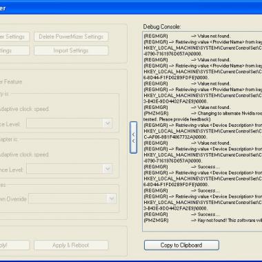 Περισσότερες πληροφορίες για "NVidia PowerMizer Manager"