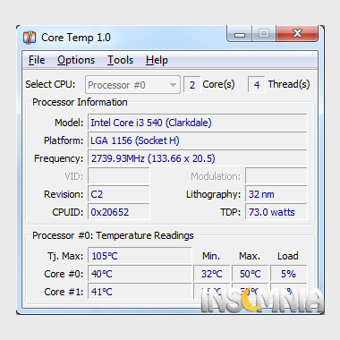 Περισσότερες πληροφορίες για "Core Temp"