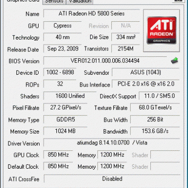 Περισσότερες πληροφορίες για "TechPowerUp GPU-Z"