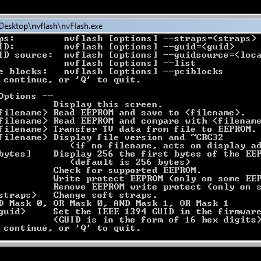 Περισσότερες πληροφορίες για "NVFlash"